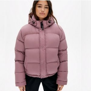 Aritzia TNA The Shorty Puffer in Wistful Mauve | Size Small